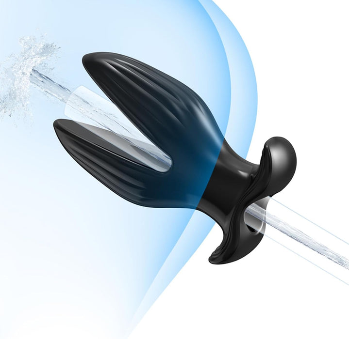 Anal dilator with hole, sustainable TPE material, size M, transparent