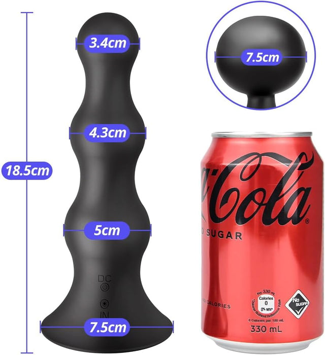 Inflatable Anal Vibrator with 10 Vibration Modes and Remote Control