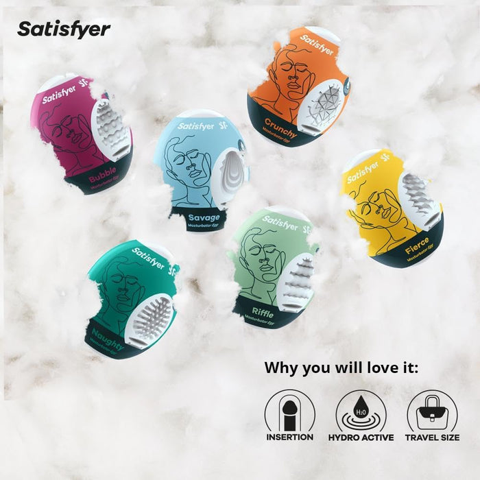 Masturbation eggs – a set of 6 different structures for new sensations