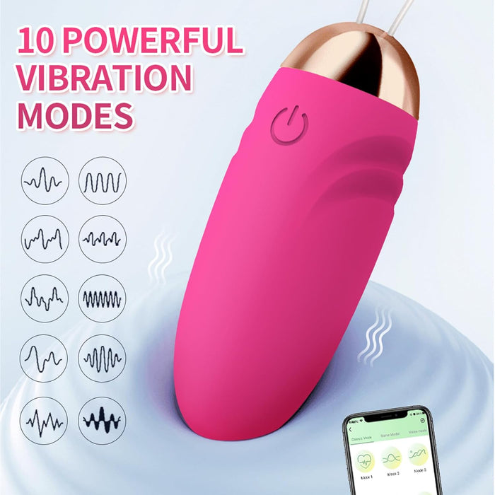 Vibrating vibrating egg with 9 modes and APP control for women