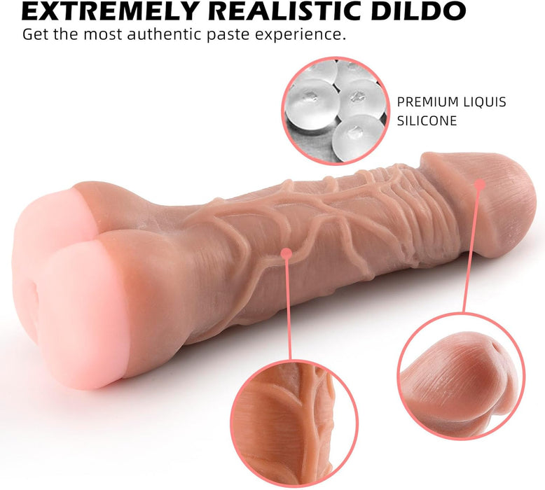 Realistiškas Minkštas 21 cm Dildo Vyrams - Ilginamasis Sekso Žaislas Poraims