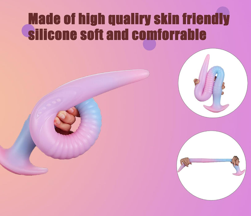 Minkštas silikoninis spindintis analinis kaištis moterims ir poroms