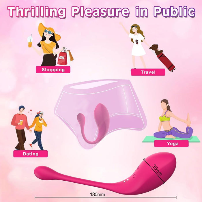 Anal vibrator with 12 vibration modes and remote control