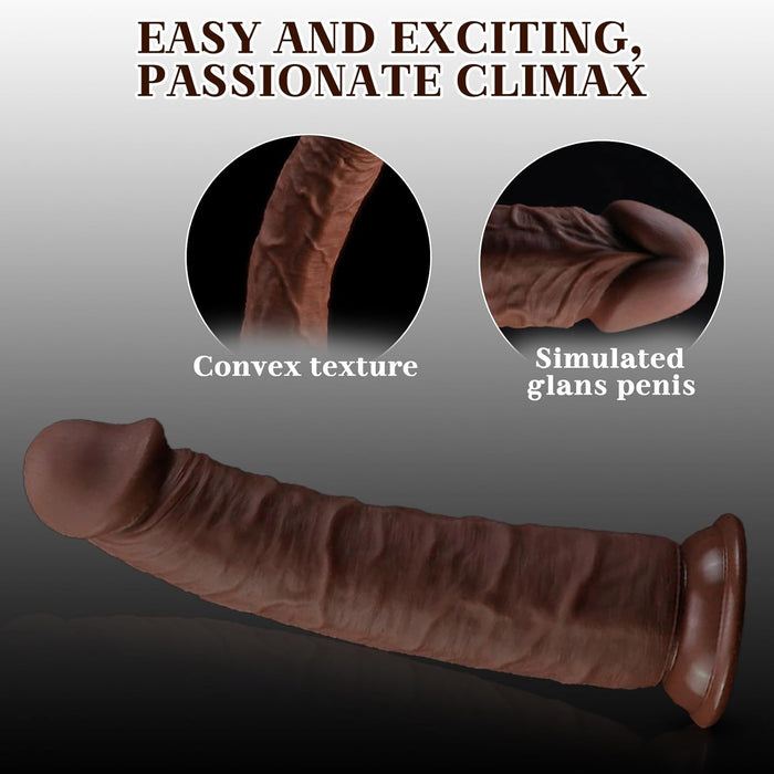 Realistinis 18.7 cm Dildo su Stipria Prisisiurbimo Sistema ir Natūraliu Dizainu