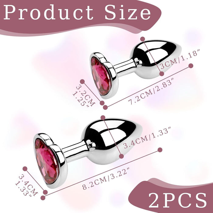 2-Piece Anal Plugs for Women – Flexible, Comfortable Erotic Set