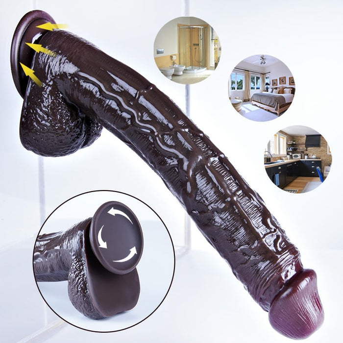 32 cm Realistic Large Dildo with Strong Suction Effect