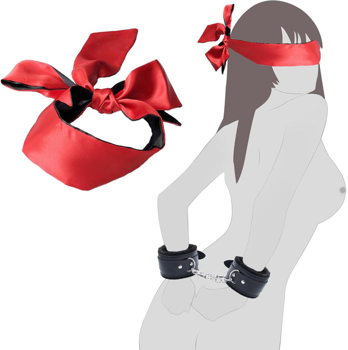 4-in-1 Minkštos PU Odos Riešų ir Kulkšnių Antrankiai su Akinių Kauke