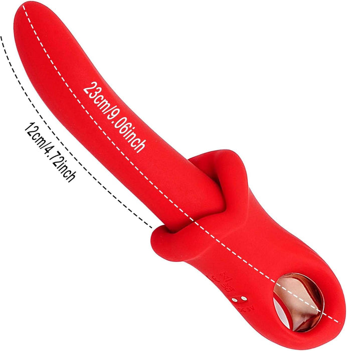 Realistic silicone dildo vibrator with multiple vibrations for pleasure