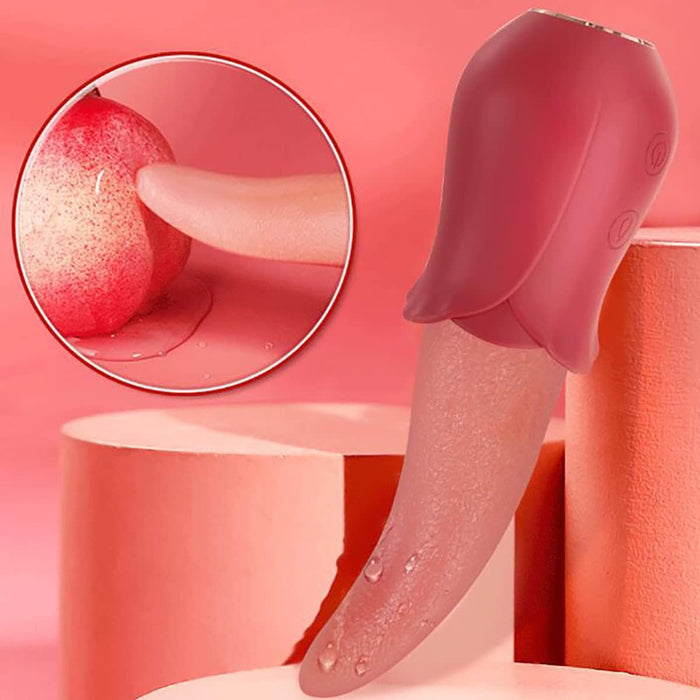 Leisi, Realistic Vibrating Clitoral Tongue Massager with 10 Modes