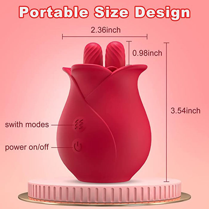 3-in-1 Vibrating Clitoral Stimulator with Insertion and Suction for Women