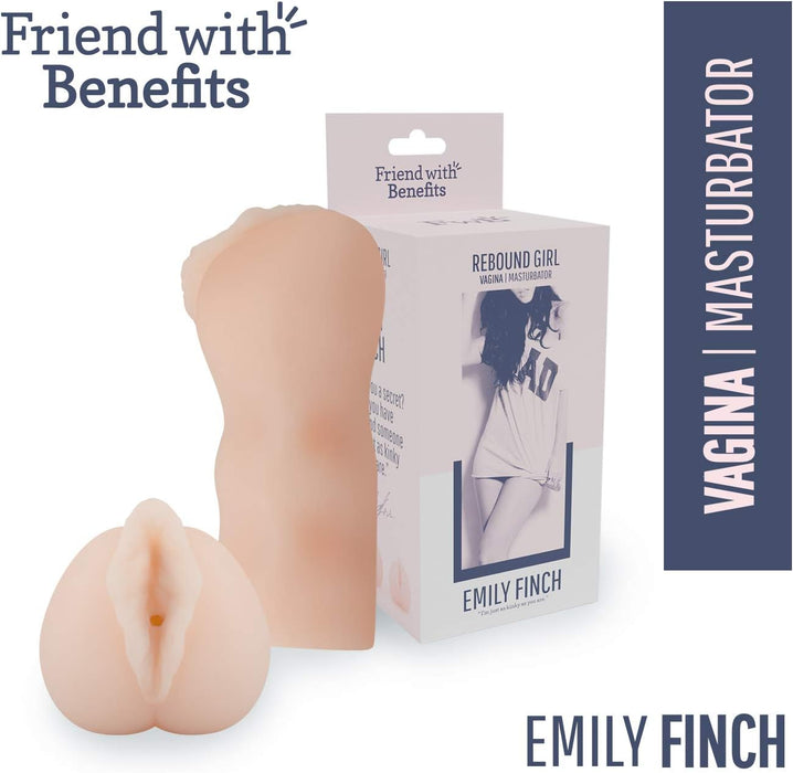Realistiškas vyriškas masturbatorius Emily Finch – kompaktiškas, odos spalvos