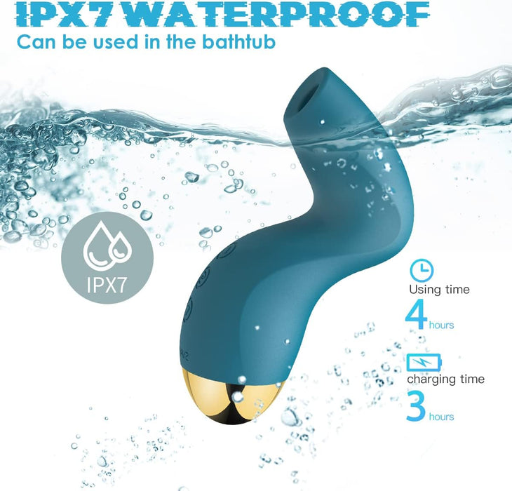 Diskretiškas Klitorio Stimuliatorius su Jautria Pulsavimo Technologija ir Galingu Siurbliu