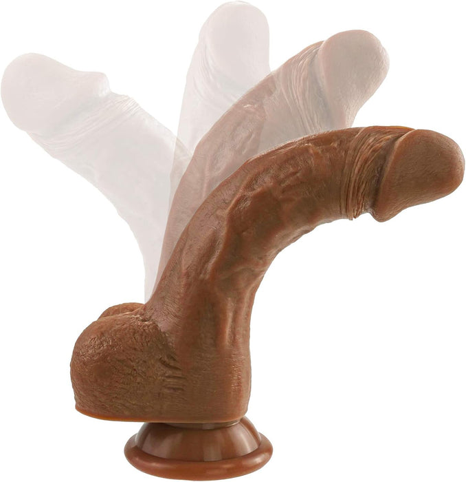 20,5 cm realistinis silikoninis dildo su stipria prisitvirtinimo baze moterims