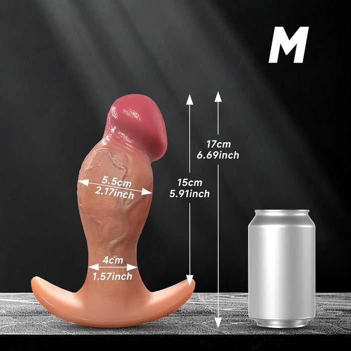 Realistic large silicone dildo with anchor and duck