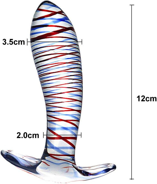 SM Analinis kaištis 35mm skersmens – lankstus ir skaidrus analinis dildas