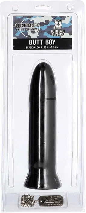 Lankstus ir minkštas analinis dildo juodos spalvos – vienas dydis