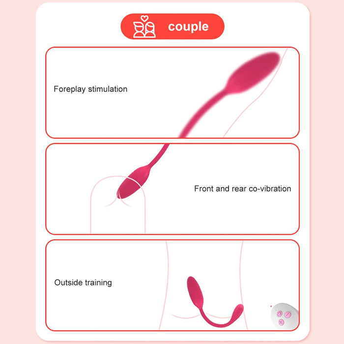 Discreet Dual Vibrator with Strong Thrusting and Remote Control