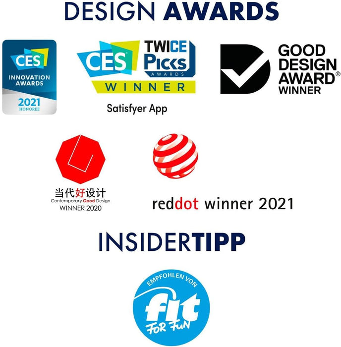 Clitoral stimulator Curvy 1 Connect with app and vibration, 13.5 cm