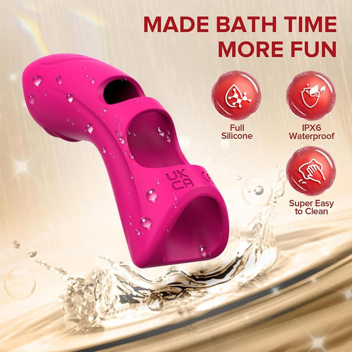 Fingervibratoris poroms su 10 vibracijos režimų, tiksli stimulacija moterims