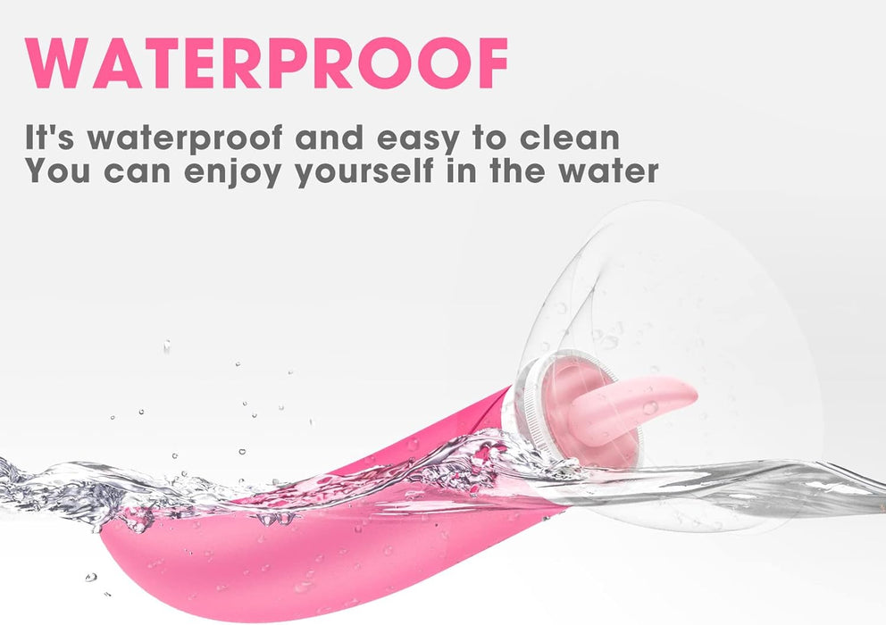 Vibrator for women with 3in1 stimulation: clitoral suction, tongue vibration, 10 modes
