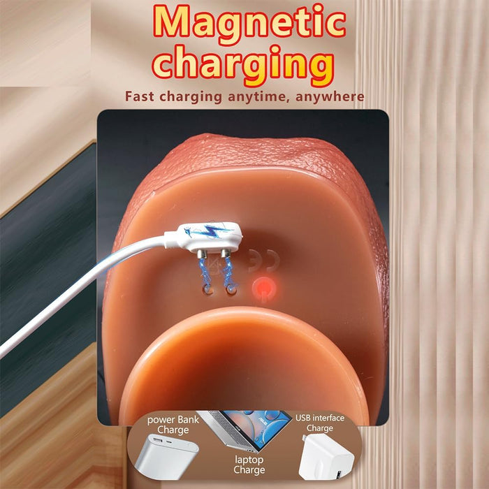 Realistic 23 cm Anal Dildo with Vibration and 10 Station Modes