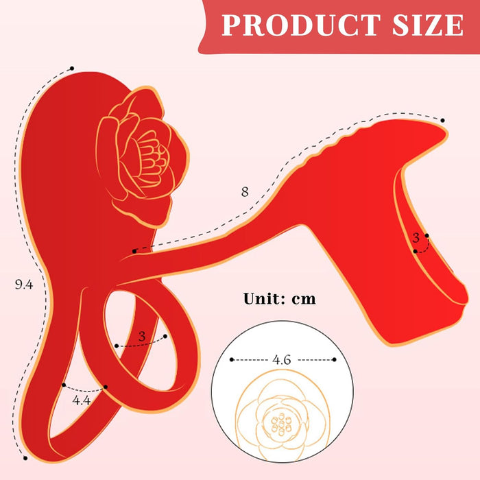 2-IN-1 Vibracijos Penio Žiedas poroms su 10 režimų ir klitorio stimuliacija