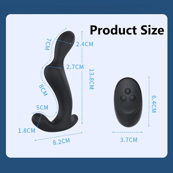 Vibrating anal plug with prostate stimulation and penis ring for men