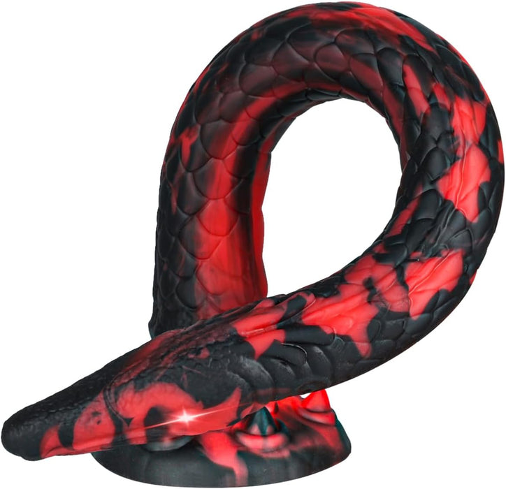 35 cm XL Monster Dildo su stipria siurbimo galvute ir unikaliu tekstūru