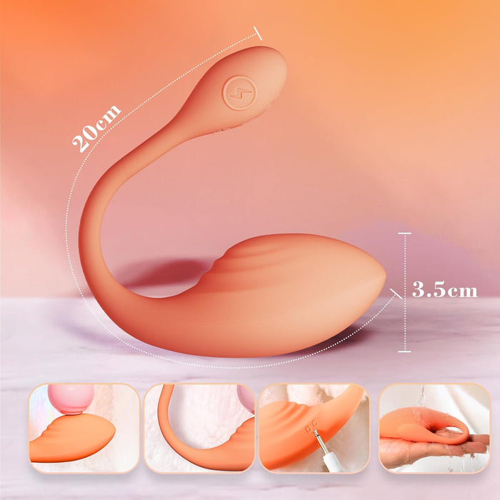 Vibratorius su nuotoliniu valdymu – 9 intensyvumo režimai intymiai patirčiai