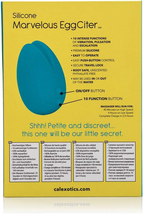 Marvelous EggCiter – an elegant blue tip massager with 10 modes