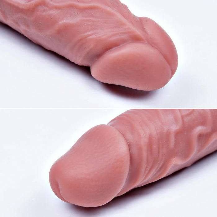 Realistinis 27,5 cm ilgio Dvigalis Silikoninis Dildo moterims ir poroms