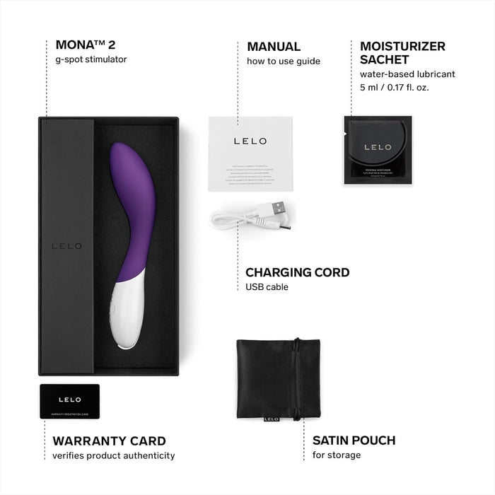 Electric massager Mona 2 purple – G-spot stimulation and vibration