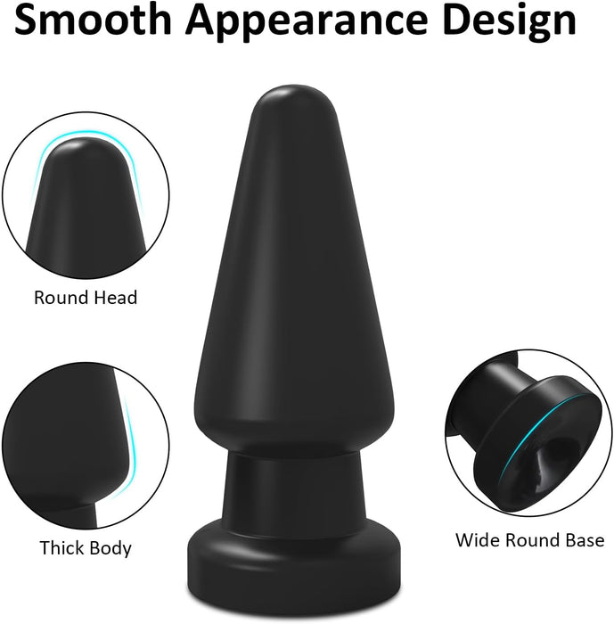 Large anal plug with a diameter of 7 cm - a set for advanced players