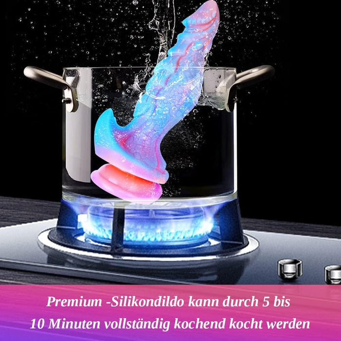 25 cm Giant Dragon Silicone Dildo with Strong Touch Pad