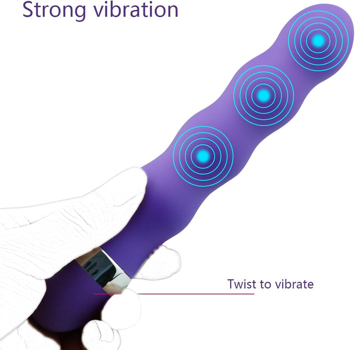 G-spot vibrator made of silicone with 10 vibration modes, waterproof and battery-operated