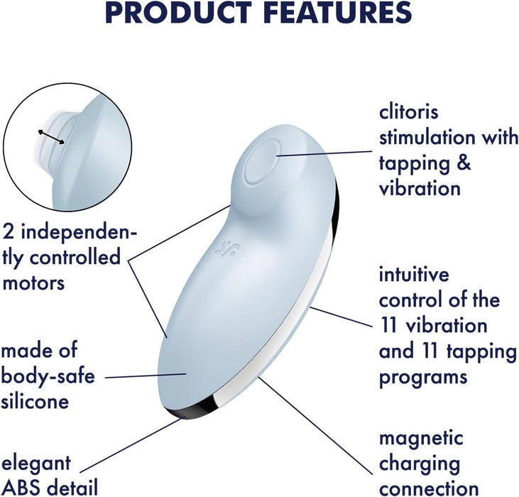 Tap &amp; Climax 2 – 11 cm vibrator with viscous function and two motors
