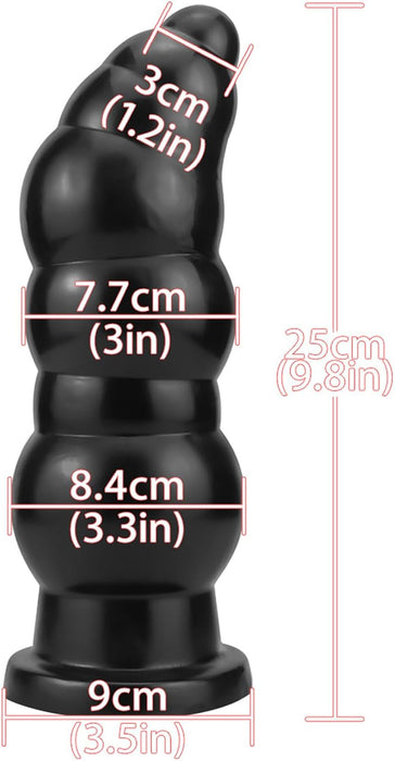 Large XXL massager with a unique surface and stylish strong suction base