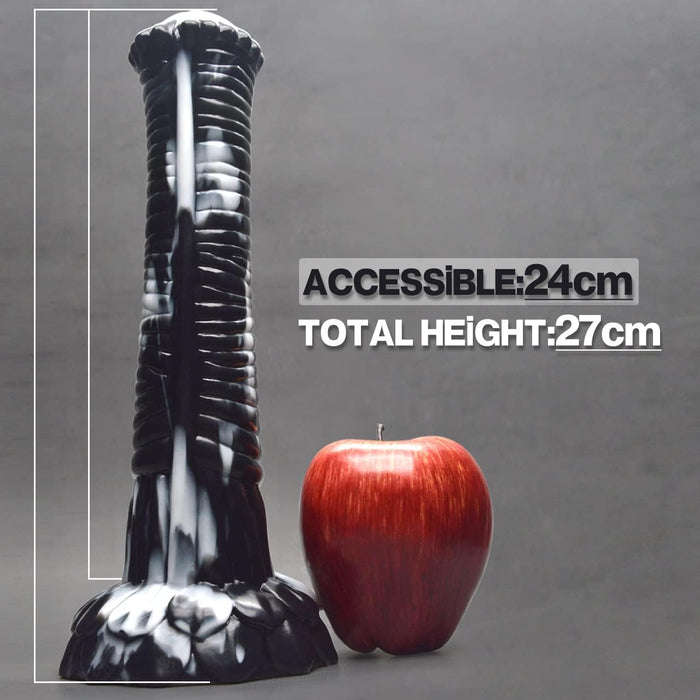 Realistiškas XL žirgo formos dildo su dideliu prisitvirtinimu ir unikaliu dizainu