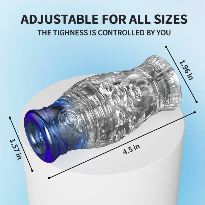 Realistinis vyriškas masturbatorius su unikalia 3D tekstūra ir lanksčiu dizainu