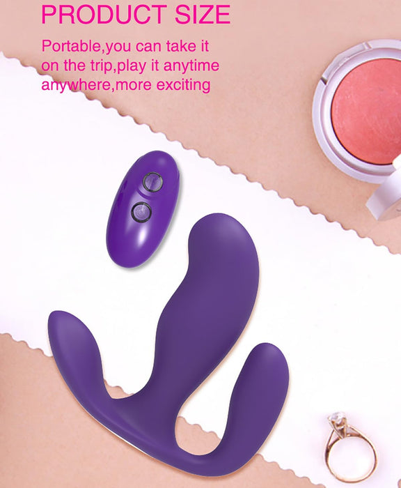 Diskretiškas 3-in-1 drugelio formos vibratorius su 7 režimais ir nuotolinio valdymo pultu