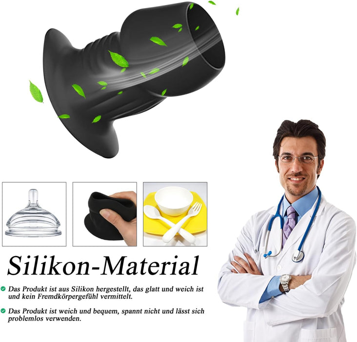 Anal tunnel plug with valve – a safe and pleasurable choice for couples (L)