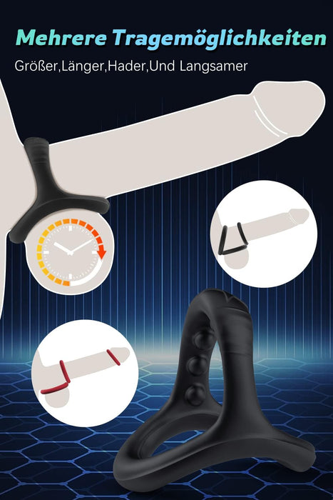 7-piece silicone ring set - comfort and pleasure for couples