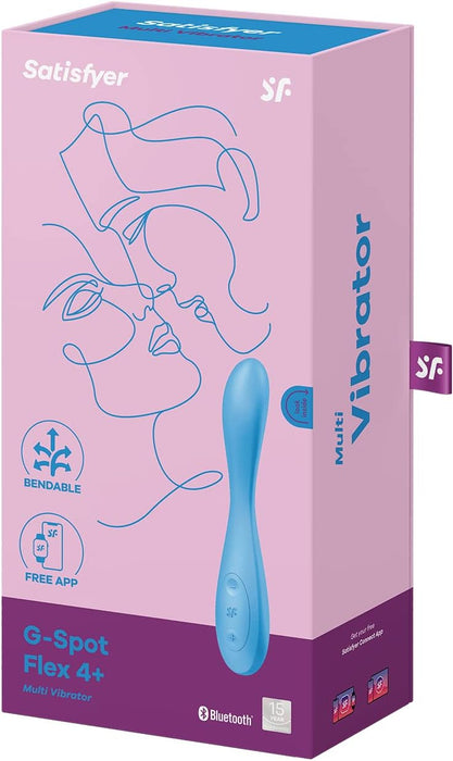 Flexible G-spot vibrator, app compatible, silicone, waterproof