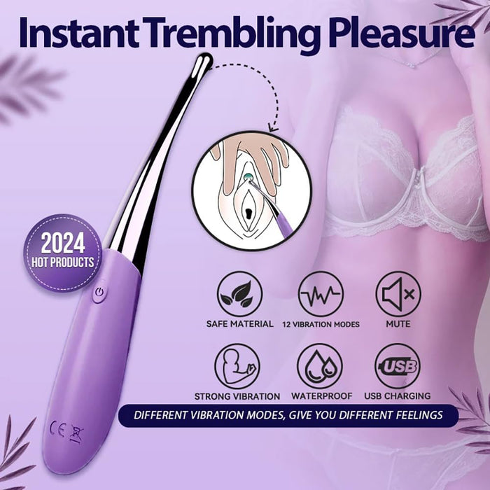 Compact and quiet vibrator set with 12 vibration modes