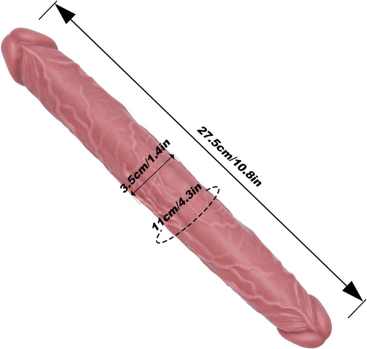 Realistinis 27,5 cm ilgio Dvigalis Silikoninis Dildo moterims ir poroms