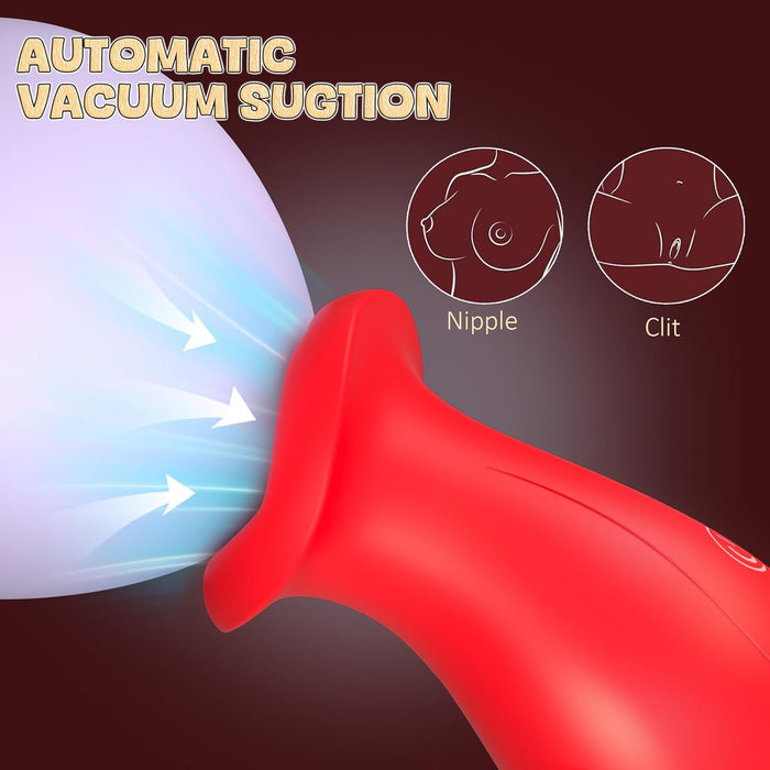 Universal 2-in-1 Clitoral and G-spot Massager with 3 Suction and 10 Vibration Modes