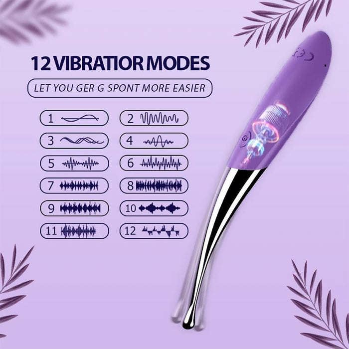 Compact and quiet vibrator set with 12 vibration modes