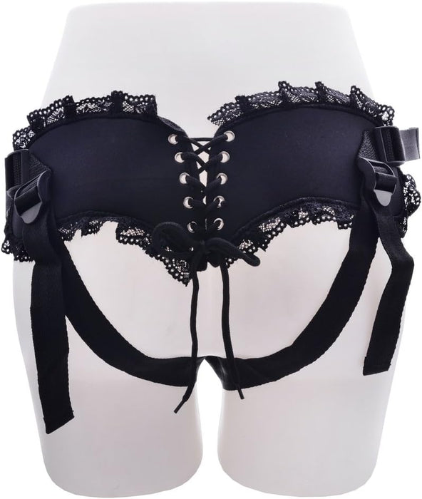 Adjustable strap-on with removable realistic dildo for women and couples