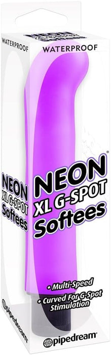 Neon XL G-Spot Softees Vibrator – 18 cm long, purple design