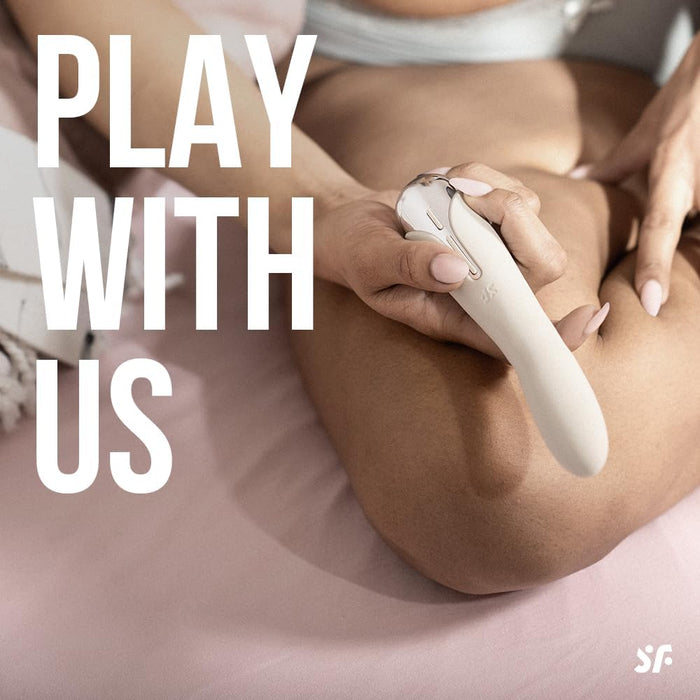 Spinning Vibe 1 G taško vibratorius su 12 vibracijos ir 5 sukimosi programomis